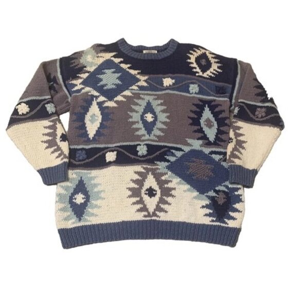 VINTAGE Hand Knitted Sweater Women's Size Medium - Susann D Knitted by Hand - Picture 9 of 10